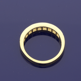 18ct Yellow Gold 0.55ct Diamond Graduated Half Eternity Ring