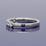 Platinum 0.66ct Diamond Claw Set 3mm 6 Stone Ring