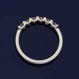 Platinum 0.66ct Diamond Claw Set 3mm 6 Stone Ring