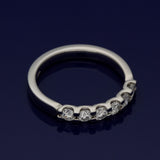 Platinum 0.66ct Diamond Claw Set 3mm 6 Stone Ring