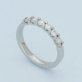Platinum 0.66ct Diamond Claw Set 3mm 6 Stone Ring