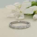 Platinum 0.20ct Diamond Infinity Twist Half Eternity Ring