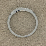 Platinum 0.20ct Diamond Infinity Twist Half Eternity Ring