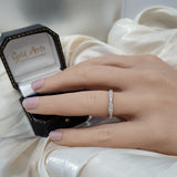 Platinum 0.20ct Diamond Infinity Twist Half Eternity Ring