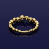 18ct Yellow Gold Diamond 0.56ct Total Bubble Half Eternity Ring