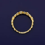 18ct Yellow Gold Diamond 0.56ct Total Bubble Half Eternity Ring