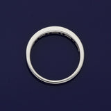 18ct White Gold 0.52ct Total Princess & Baguette Cut Diamond Half Eternity Ring