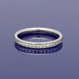 18ct White Gold 0.33ct Diamond Channel Set Half Eternity Ring