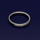 18ct White Gold 0.33ct Diamond Channel Set Half Eternity Ring