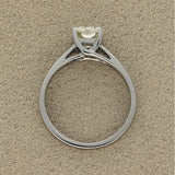 18ct White Gold Natural Yellow Diamond Solitaire with Diamond Set Shoulders