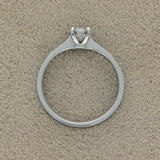 Platinum 0.41ct D SI1  Diamond Solitaire Engagement Ring with Diamond Shoulders