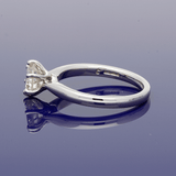 Platinum 1.17ct Round Brilliant Cut Diamond 6 Claw Solitaire Ring
