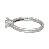 Platinum 0.70ct F SI1 Certificated Diamond Double Claw Solitaire Ring
