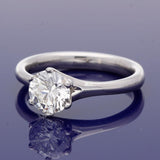 18ct White Gold 1.02ct Diamond 6 Claw Solitaire Ring