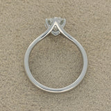 18ct White Gold 1.02ct Diamond 6 Claw Solitaire Engagement Ring