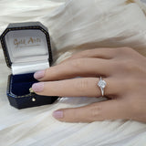 18ct White Gold 1.02ct Diamond 6 Claw Solitaire Engagement Ring