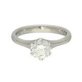 18ct White Gold 1.02ct Diamond 6 Claw Solitaire Engagement Ring
