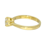 18ct Yellow Gold 0.70ct F SI2 Certificated Diamond 6 Claw Solitaire Engagement Ring