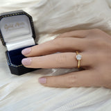 18ct Yellow Gold 0.70ct F SI2 Certificated Diamond 6 Claw Solitaire Engagement Ring