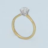 18ct Yellow Gold 1.01ct E VS2 Certificated Diamond 6 Claw Solitaire Ring