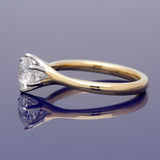 18ct Yellow Gold 1.01ct E VS2 Certificated Diamond 6 Claw Solitaire Ring