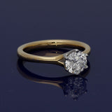 18ct Yellow Gold 1.01ct E VS2 Certificated Diamond 6 Claw Solitaire Ring