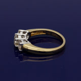 18ct Yellow Gold 1.48ct Total Diamond Trilogy Ring