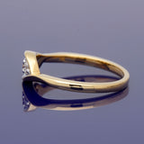 18ct Yellow Gold 0.20ct Diamond Trilogy Twist Ring