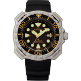 Men's Citizen Promaster Diver Super Titanium Rubber Strap Watch, BN0220-16E