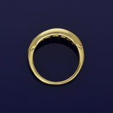 Vintage 18ct Yellow Gold Diamond Boat Ring 0.90ct