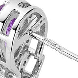 Clogau Queens Jubilee Superbloom Amethyst Earrings - 3SQJB0368