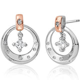 Clogau Stars of the Llyn Peninsula Sparkle White Topaz Drop Earrings 3SAYN0262