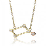 Clogau 9ct Yellow Gold Lyra Constellation Diamond Necklace LYN