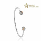 Clogau Tudor Court Silver and Pearl Bangle 3STDC0333