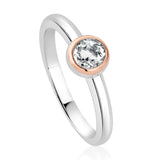 Clogau Celebration Silver Single Stone Ring 3SCLC0654