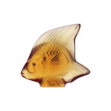 Lalique Angel Fish Sculpture Amber Crystal 3000700