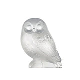 Lalique Shivers Owl Sculpture Clear Crystal 1402100