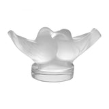 Lalique Small Two Lovebirds Sculpture Clear Crystal 1060500