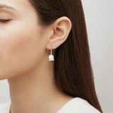 Lalique Muguet Drop Earrings - Clear Crystal 18K Vermeil 10704600