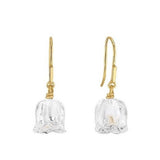 Lalique Muguet Drop Earrings - Clear Crystal 18K Vermeil 10704600