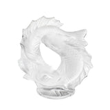 Lalique Small Double Fish Sculpture Clear Crystal 10672800