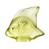 Lalique Angel Fish Sculpture Yellow Crystal 3002400