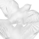 Lalique Large Hirondelles Two Swallows Sculpture Clear Crystal 10625200