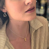 Reeves & Reeves Silver Rose Gold Vermeil Hare Necklace BB94
