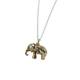 Reeves & Reeves Silver Yellow Gold Vermeil  Elephant Necklace BB150