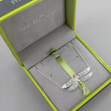 Reeves & Reeves Silver Dazzling Dragonfly Necklace BB42