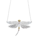 Reeves & Reeves Silver Dazzling Dragonfly Necklace BB42