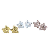 Reeves & Reeves Silver Rose Gold Vermeil Fox Stud Earrings BB92