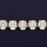 18ct White Gold 7.00ct Diamond Line Bracelet