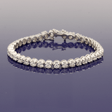 18ct White Gold 7.00ct Diamond Line Bracelet